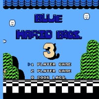 SMB3 Blue Mario Bros Title Screen
